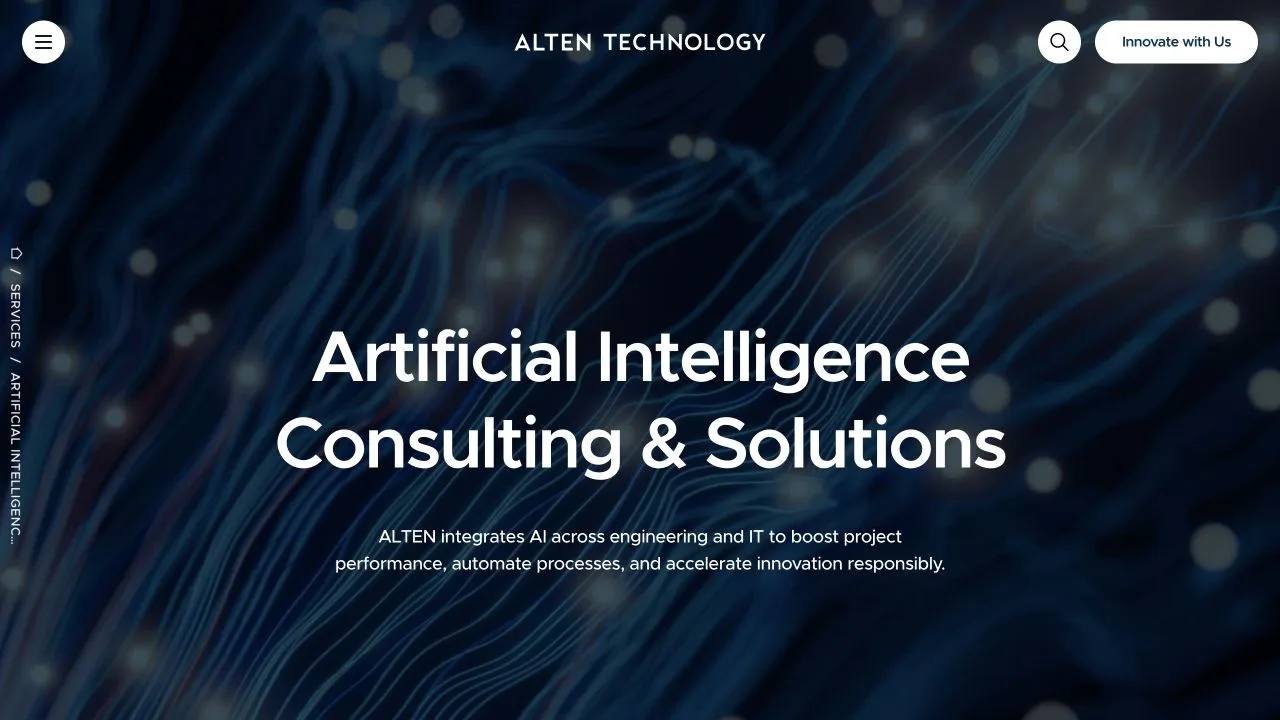Artificial Intelligence consulting and solutions by ALTEN Technology.